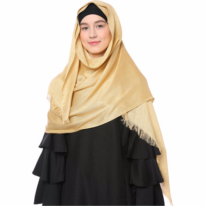 gold chiffon wrap