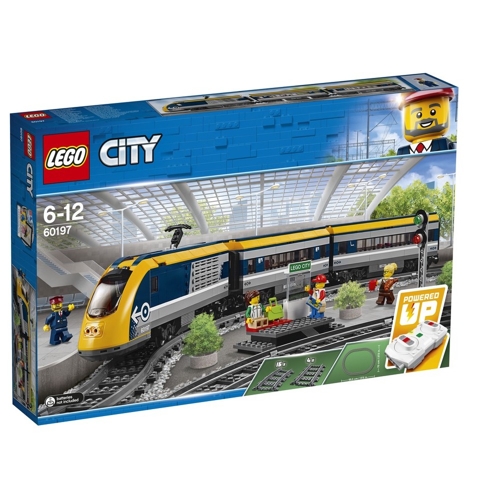 lego white passenger train