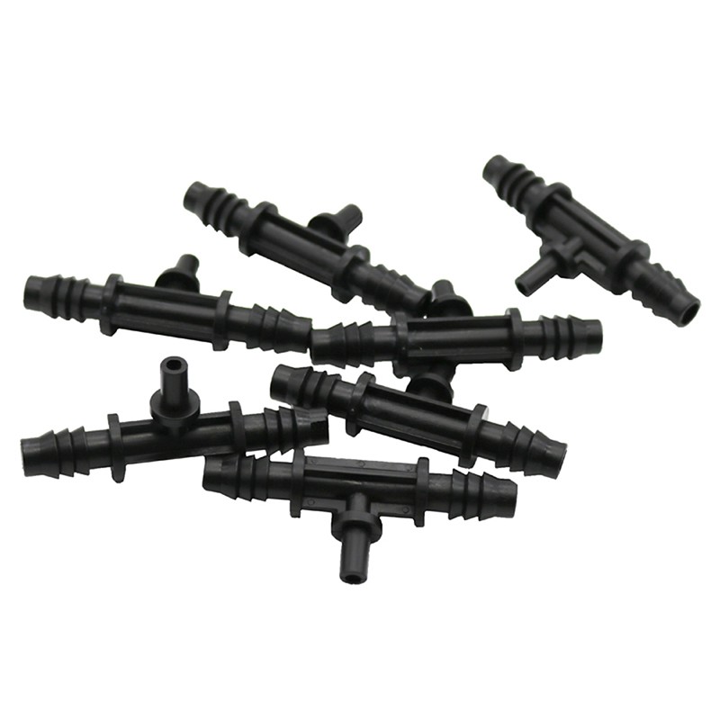 10 Pcs T-Connector 6mm Garden agriculture Irrigation Watering hose fitting