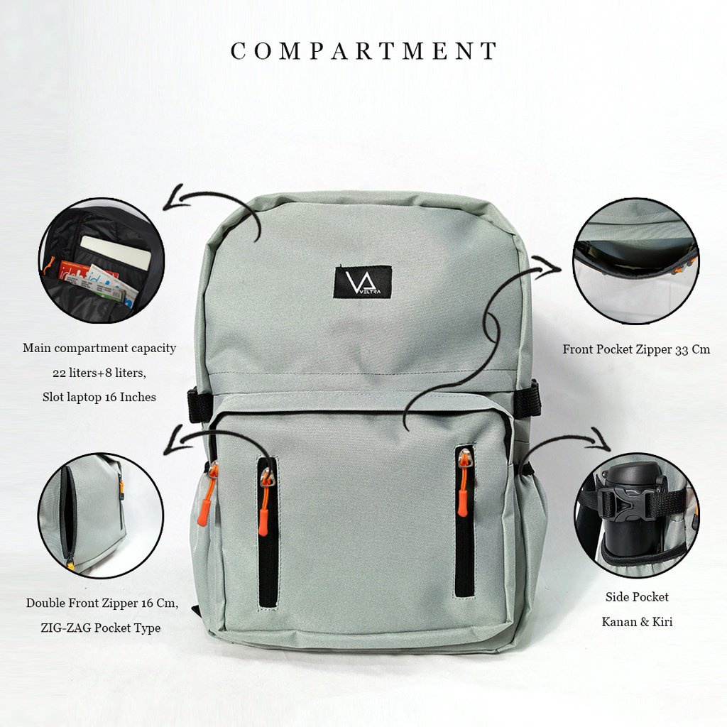 [VELTRA] Kazumitsu Backpack Bag Up to 15 inch DML9