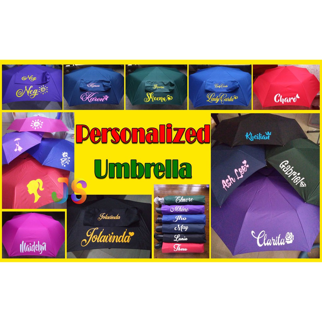 Personalized UmbrellaAutomatic PM for color availability Shopee
