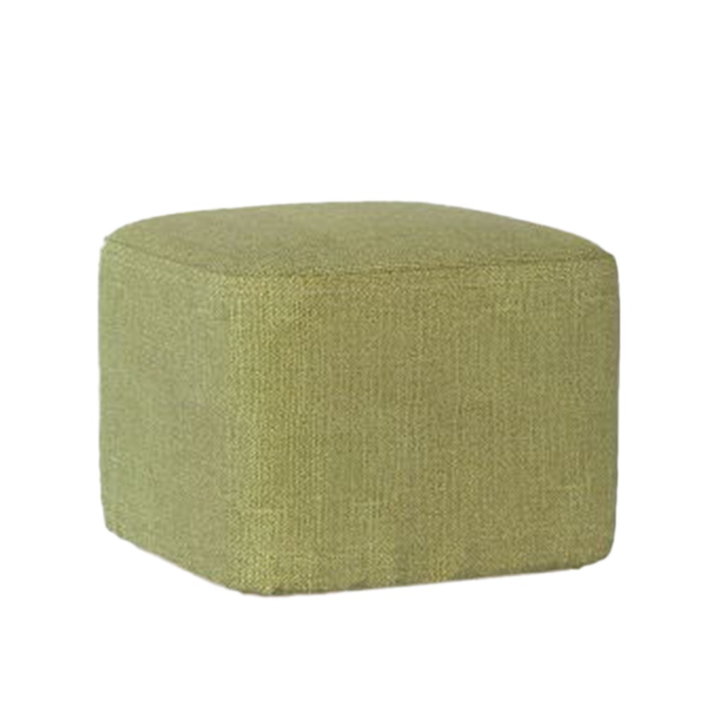 Footstool ottoman COVER square furniture linen cotton stool cushion