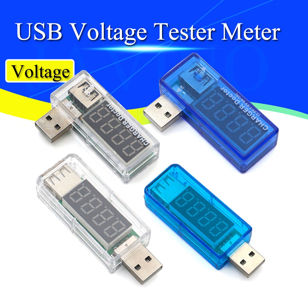 ♟✁Digital USB Mobile Power charging current voltage Tester Meter Mini USB  charger doctor voltmeter a | Shopee Philippines