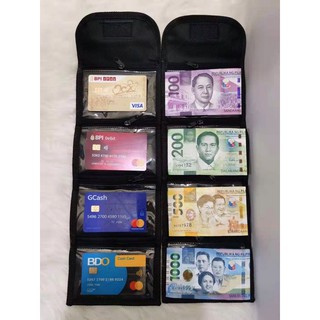 4-zipper  mini money Card organizer (random design)