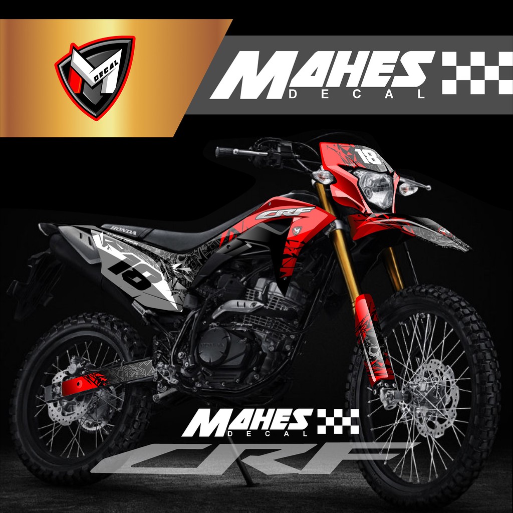 Honda Crf 150 Fullbody Decal Sticker Skull Pattern Custom Shopee
