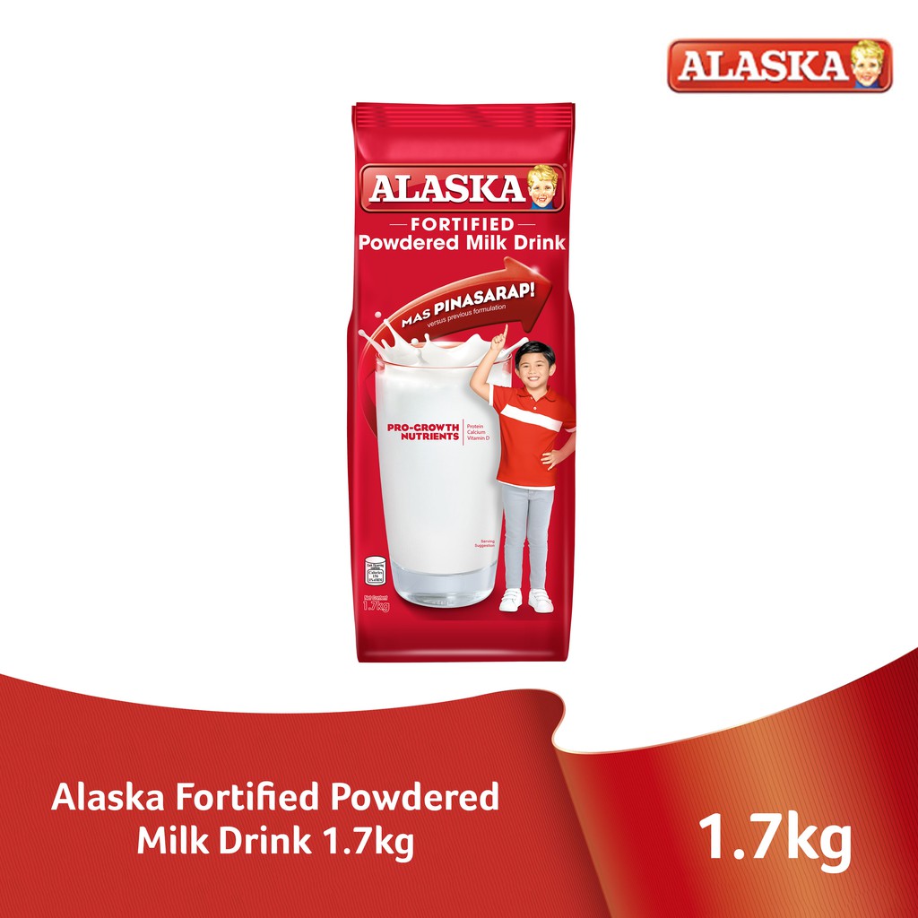 Alaska Fortified Powdered Milk Drink 1.7kg Shopee Philippines