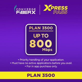Converge FiberX 800 Mbps WIFI internet plan