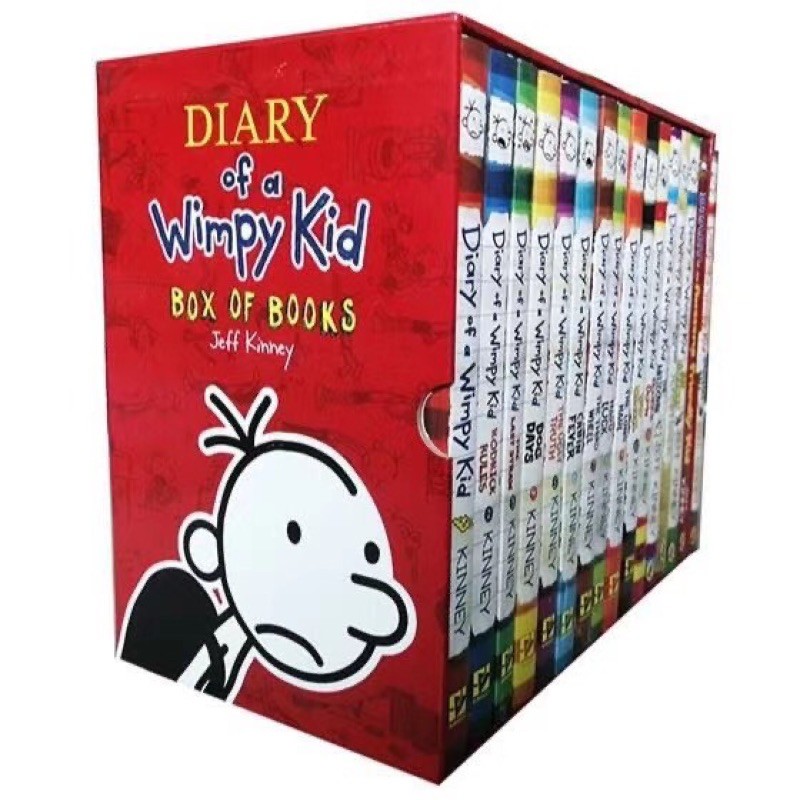 Diary of a Wimpy Kid Books Set Children’s book set of 16 | Shopee ...