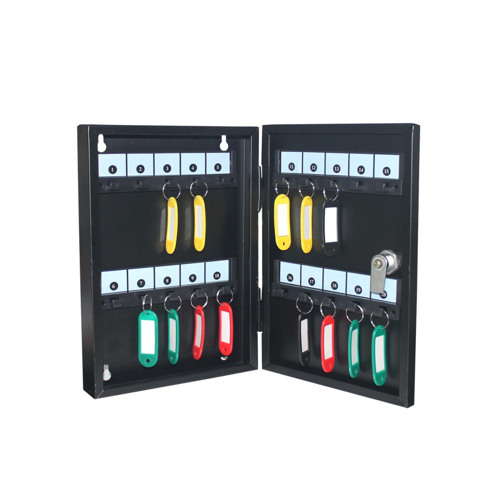 Key Box 20 Keys Capacity Smart SK20 with FREE Keychain and Number