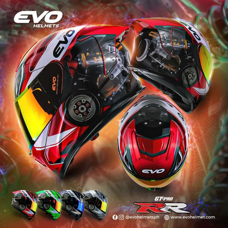 Evo Gtpro RR Full Face Dual Visor Helmet Shopee Philippines