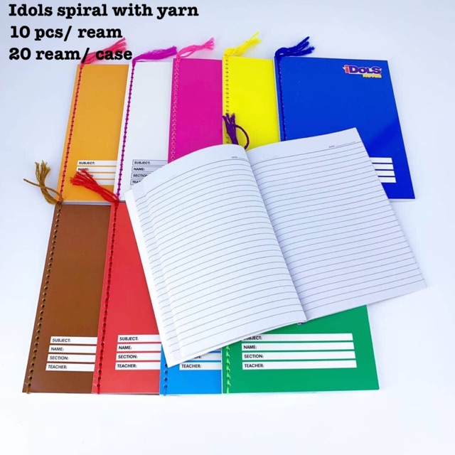 Idols Spiral with Yarn Notebook 