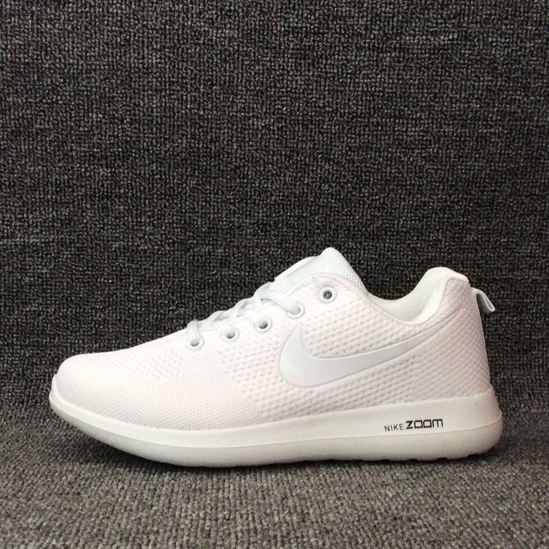 nike plain white sneakers