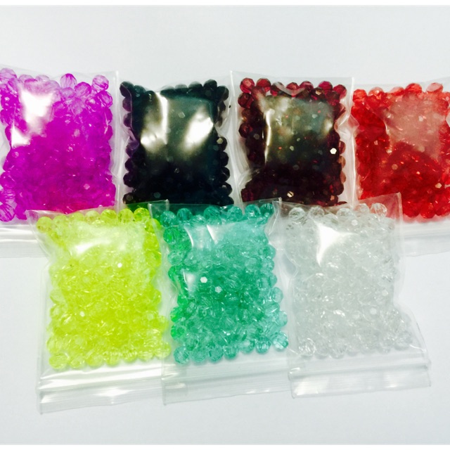 100 Pcs Or More! 6mm Acrylic Beads (Buy 10 Packs: Free 1 Pack) | Shopee ...