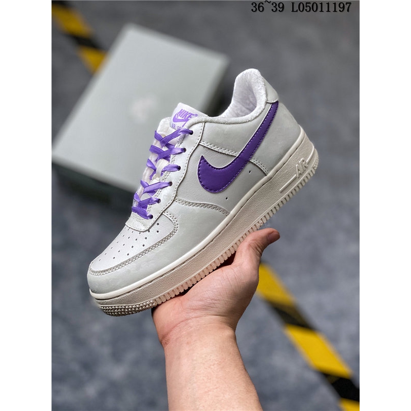 purple leather sneakers