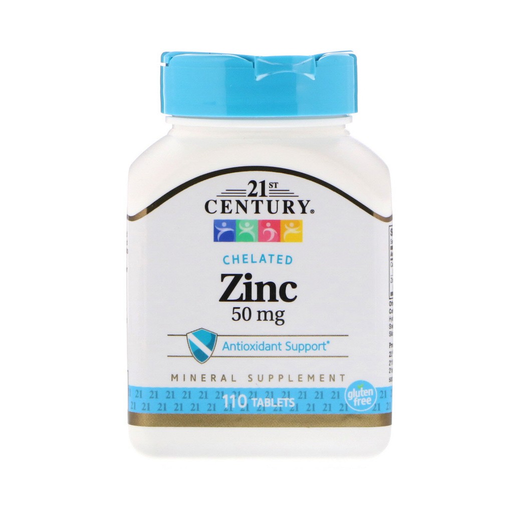21st Century Zinc Chelated TABLET 50 mg 110 Tablets