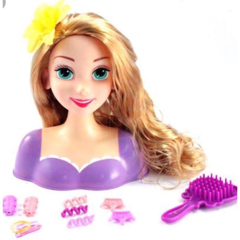 rapunzel styling head doll