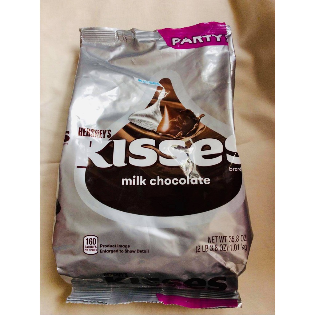 HERSHEY'S KISSES Milk Chocolate Candy Party Bag 1.01kg Shopee Philippines