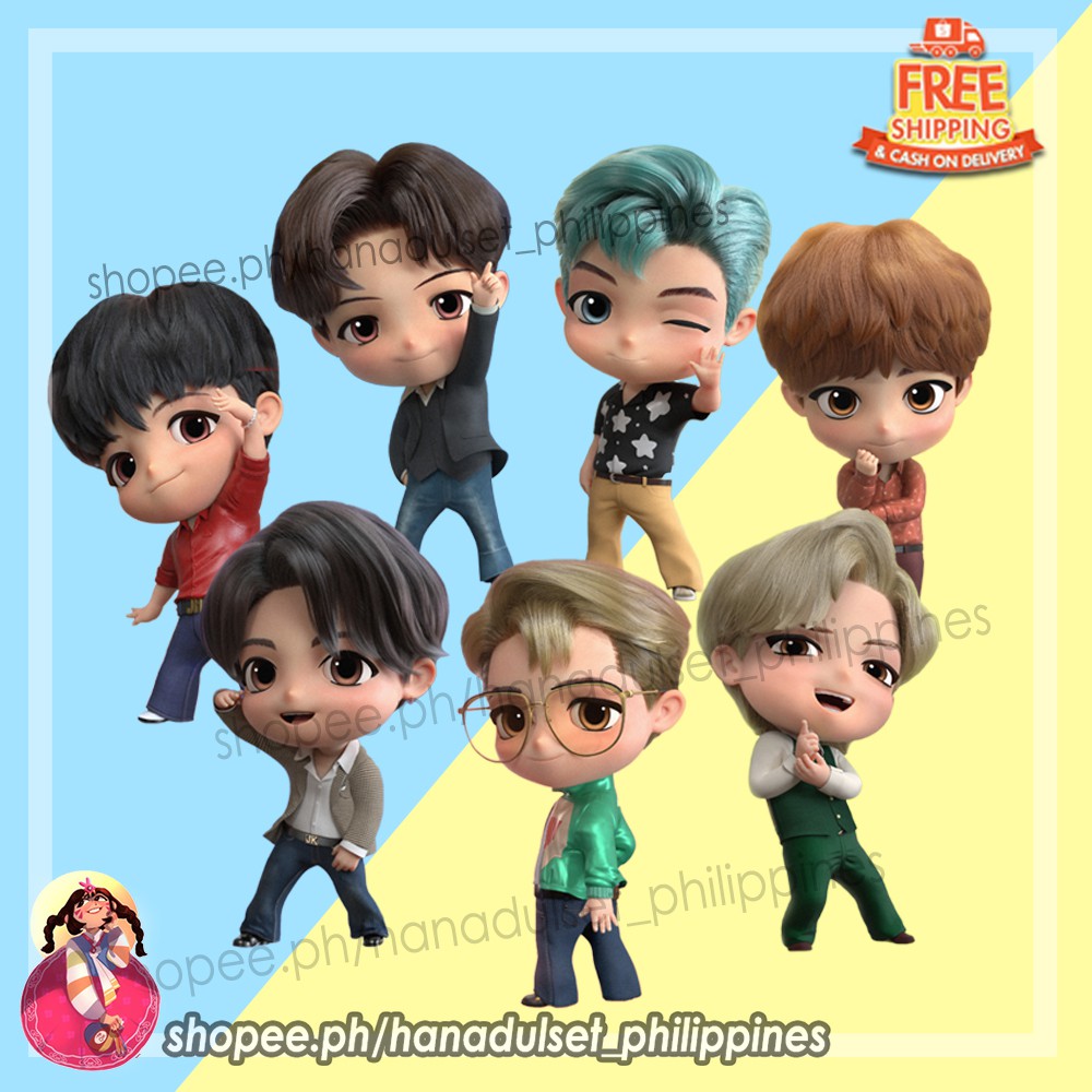 COD KPOP BTS 2.5 inches [Dynamite ver.2] Tinytan Standees- set | Shopee ...