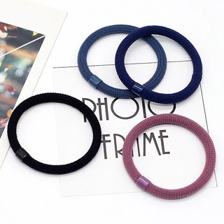 Korean Style Flocking Hair Rings /Women Solid Simple Holder / Ponytail Holder Hair Bands / Girls  Daily Basic Headbands Hair Accessories #5