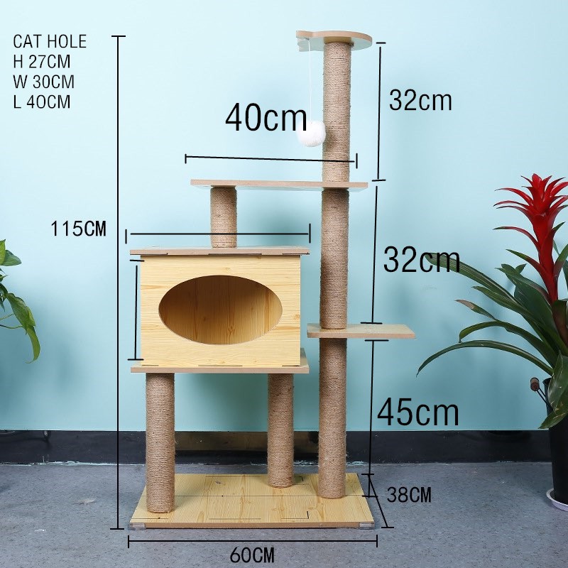 Cat condo cat tree easy clean 115cm Shopee Philippines