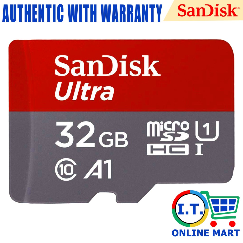 Sandisk 32gb Micro Sd Card A1 98mb Class 10 With Adapter Shopee Philippines