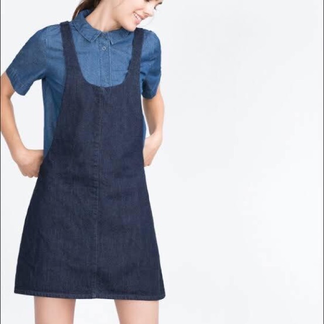 authentic denim dress zara