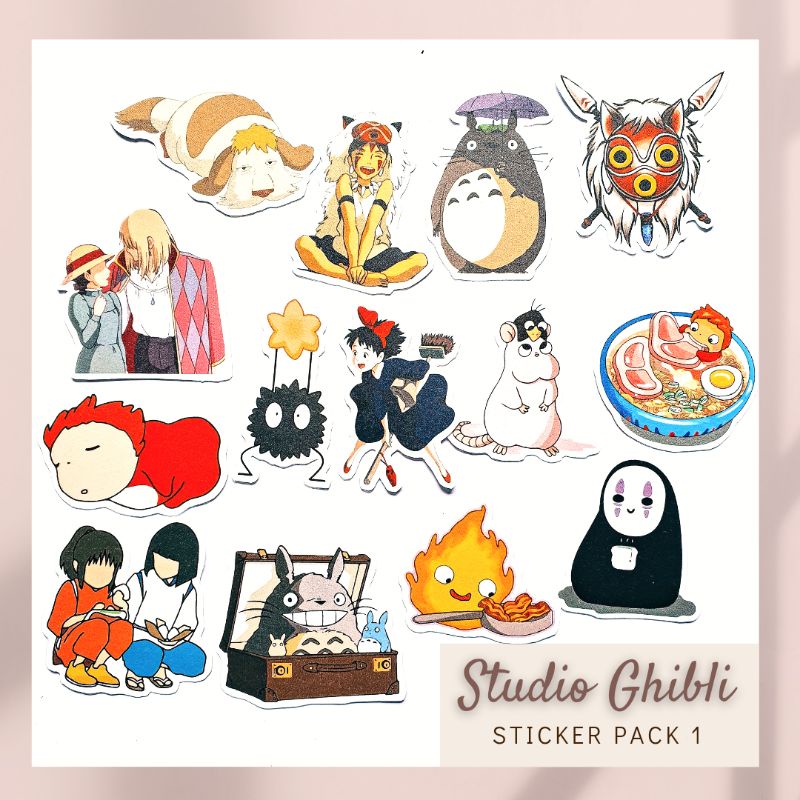 the shelf studio ghibli sticker pack 1 shopee philippines