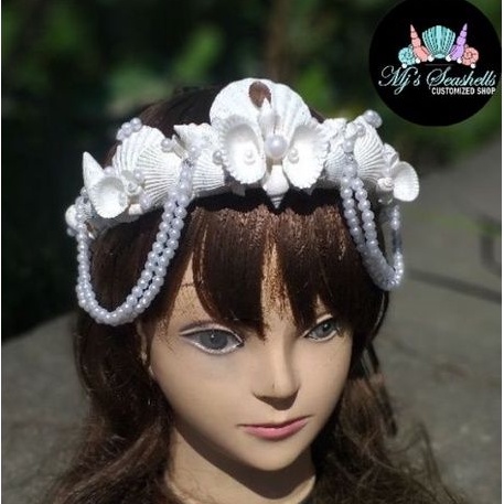 Riri - White Pearl Mermaid Crown / Tiara | Shopee Philippines