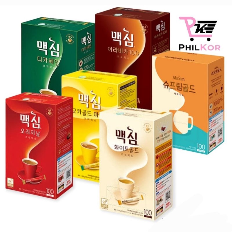 Maxim / Maxwell Coffee 100 sticks Original / Mocha / White / Arabica