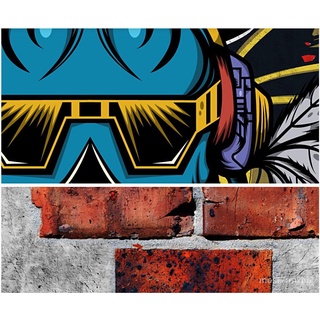 ⋮ Custom photo mural 3d wallpaper Brick Wall Graffiti Rock Hip Hop KTV Music Bar home decor living  #5