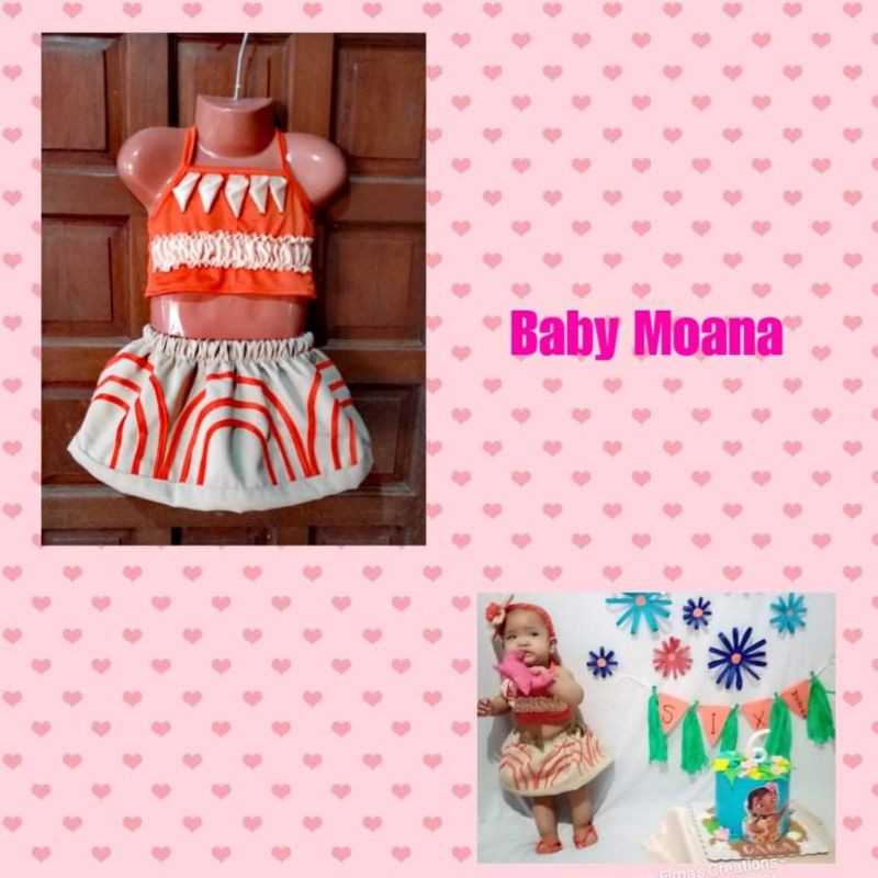 Preloved Moana Costume For Baby Shopee Philippines