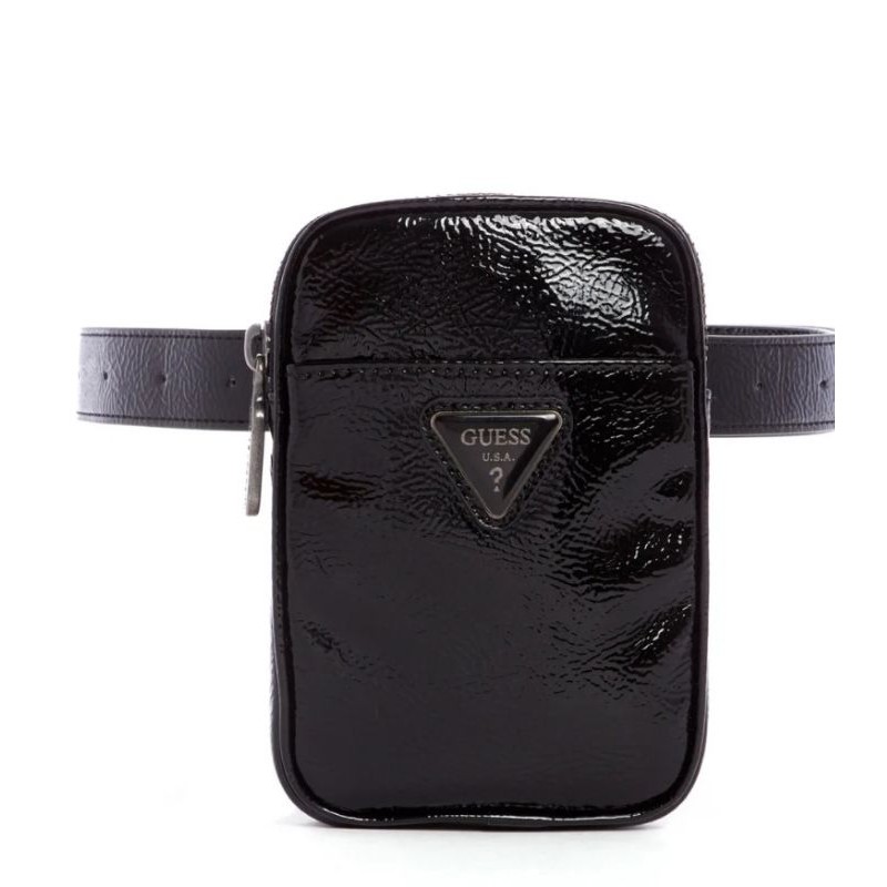 guess belt bag black