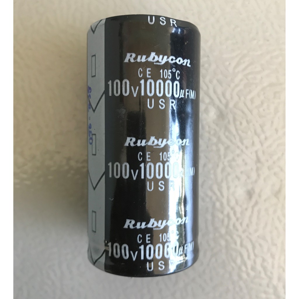 Original Rubycon 10000uf/100v Capacitor 10,000uf/100v Electrolytic Capacitor 7cm x 3.5cm