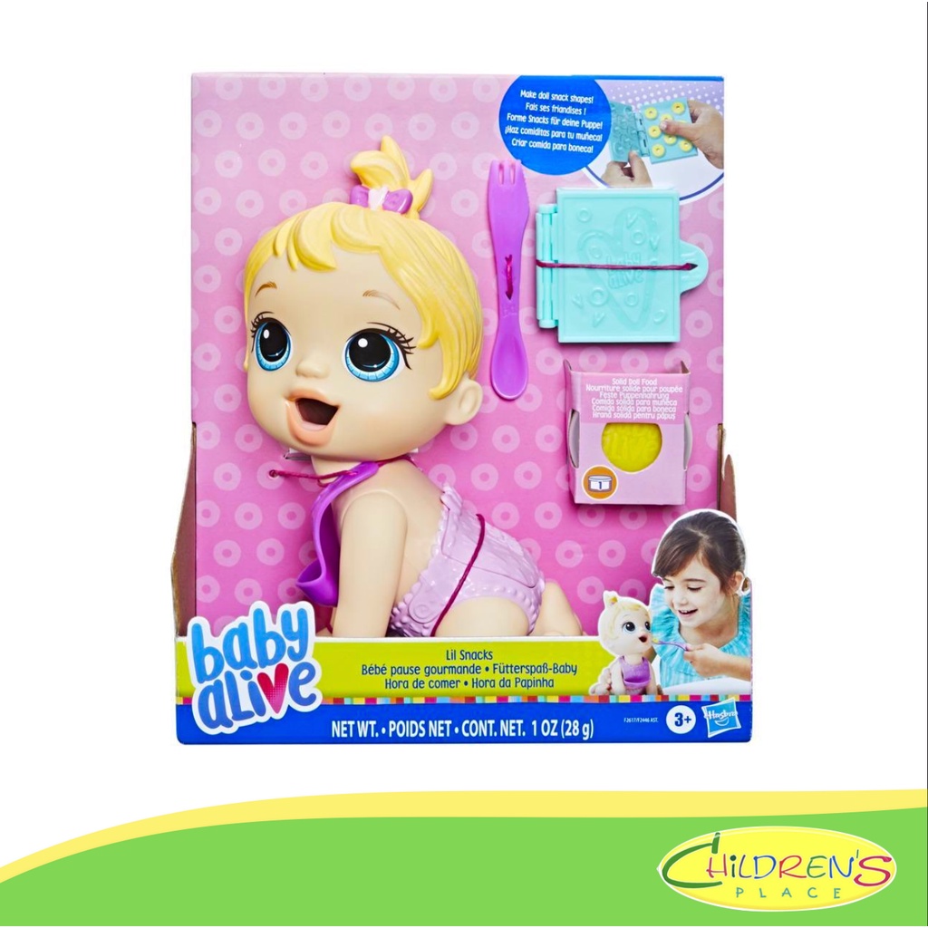 Baby Alive Lil Snacks Doll, Eats and "Poops," 8inch Baby Doll with