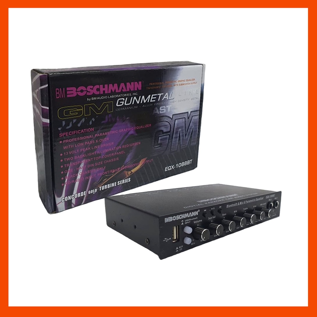 COD / ORIGINAL EQX1088BT PARAMETRIC EQUALIZER with MIC INPUT tested