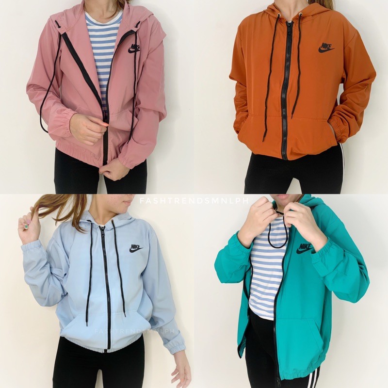 TASLAN WINDBREAKER JACKET W/ ZIP AND HOOD Shopee Philippines