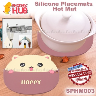 Phoenix Hub SPHM003 Cute Cartoon Anti-slip Placemat Animals Cup Holder Mat Kitchen Accessories #1