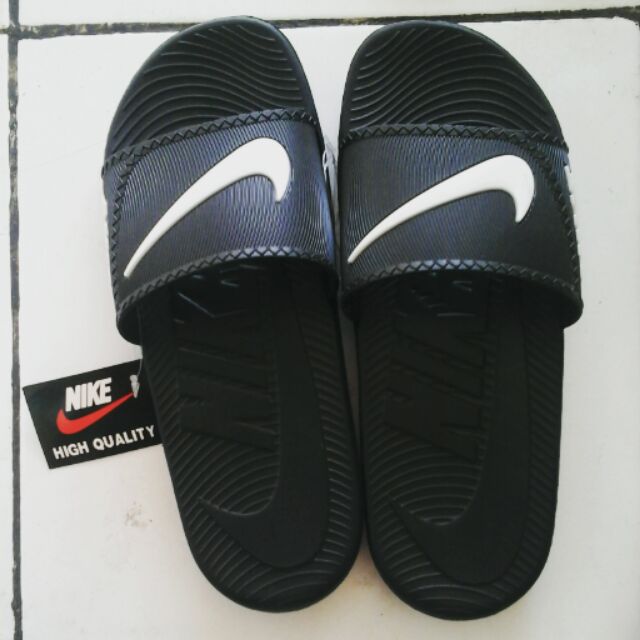black slipper nike