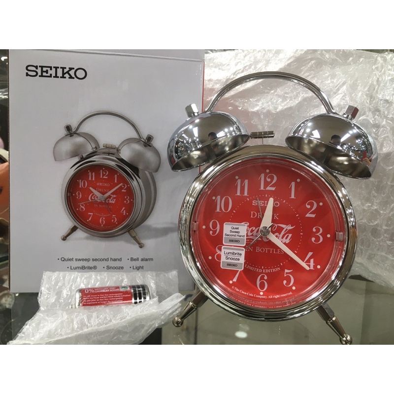 Sold per box) Seiko Coca Cola Coke Alarm Clock | Shopee Philippines