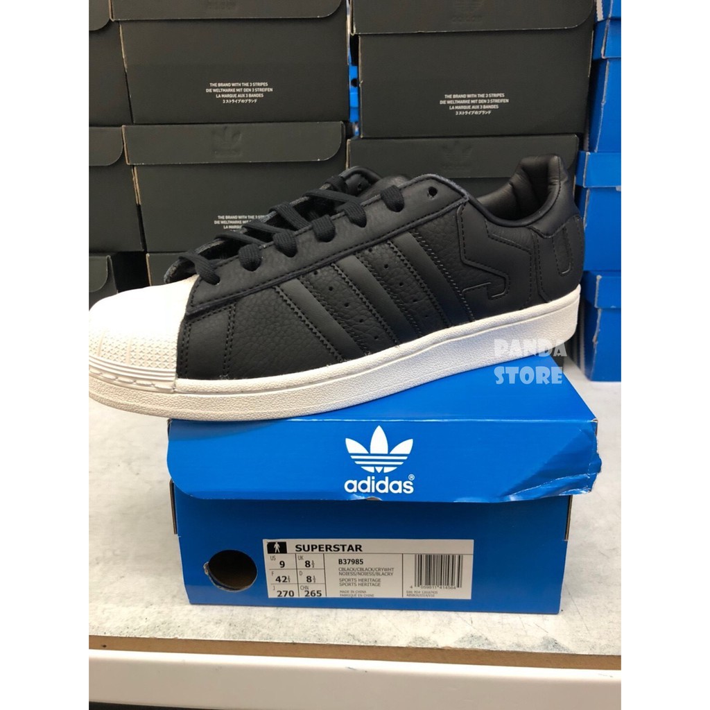 ADIDAS SUPERSTAR Big LOGO Shell Head Leisure Retro B37985 Black Men's and  Women's Shoes | Shopee Philippines