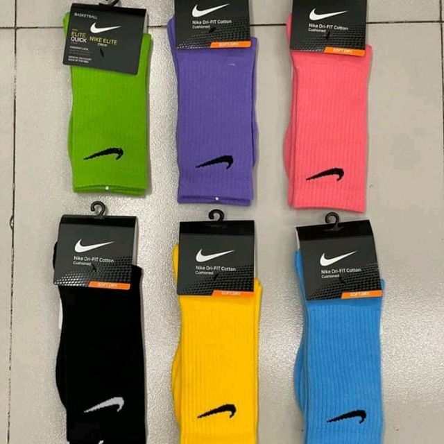 nike socks colored swoosh