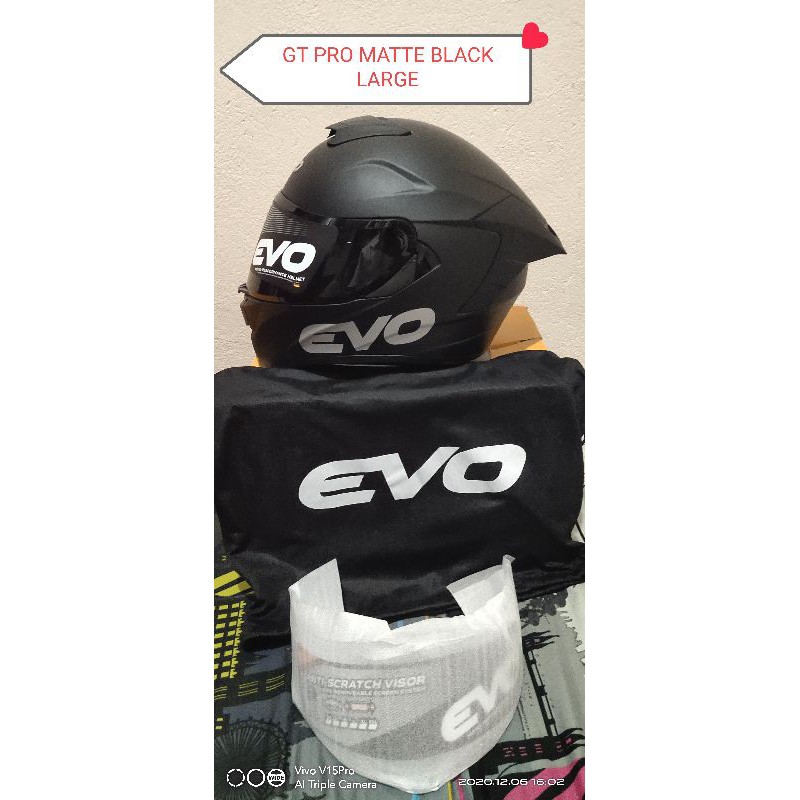 Evo Gt Pro Matte Black Large Shopee Philippines