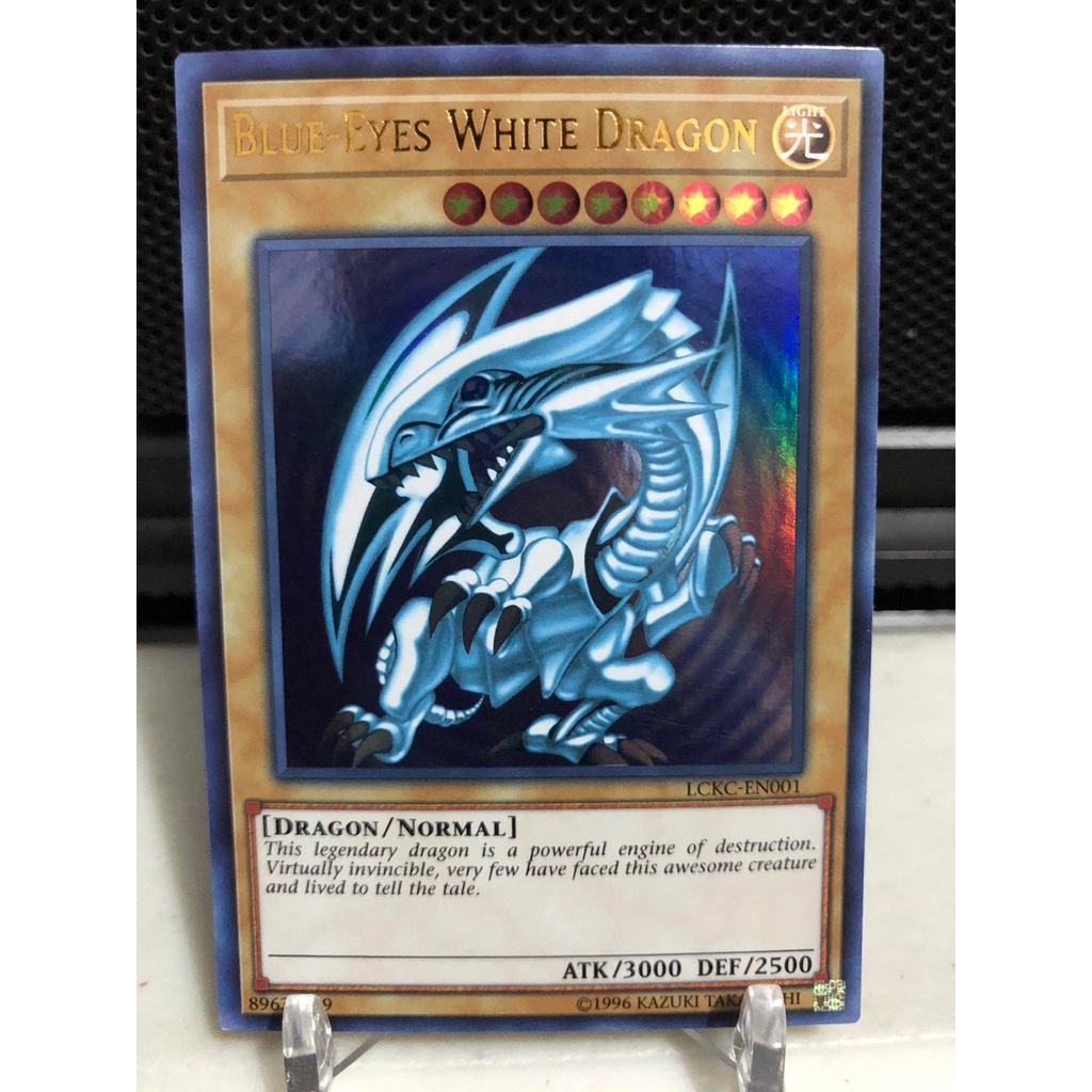 BlueEyes White Dragon (Blue Ripple Background) LCKCEN001 Ultra Rare 1st edition Shopee