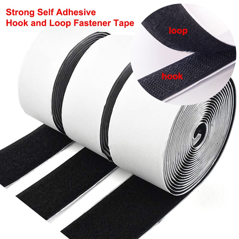 (1M/4.8M) Velcro or Magic Tape With Adhesive, Selfadhesive Velcro Tape