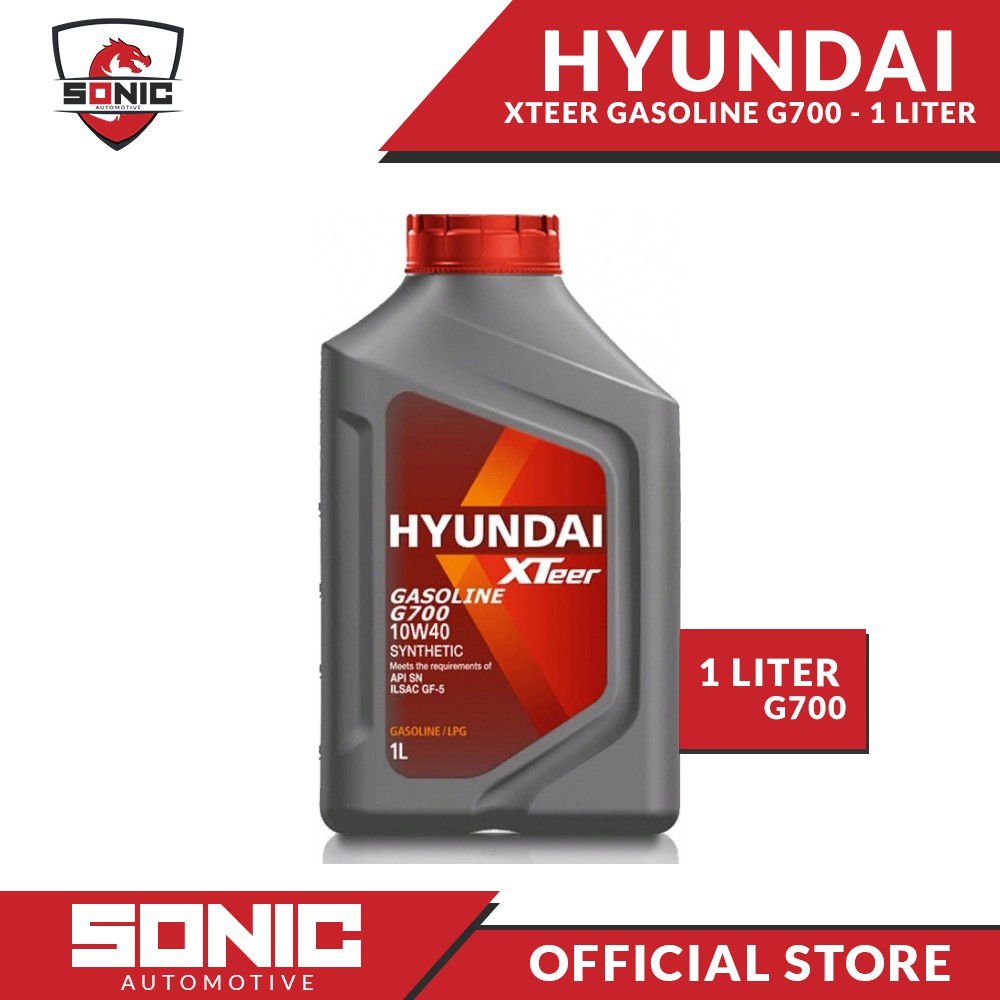 Hyundai XTeer Gasoline G700 10W-40 Fully Synthetic Motor Oil 1 Liter ...