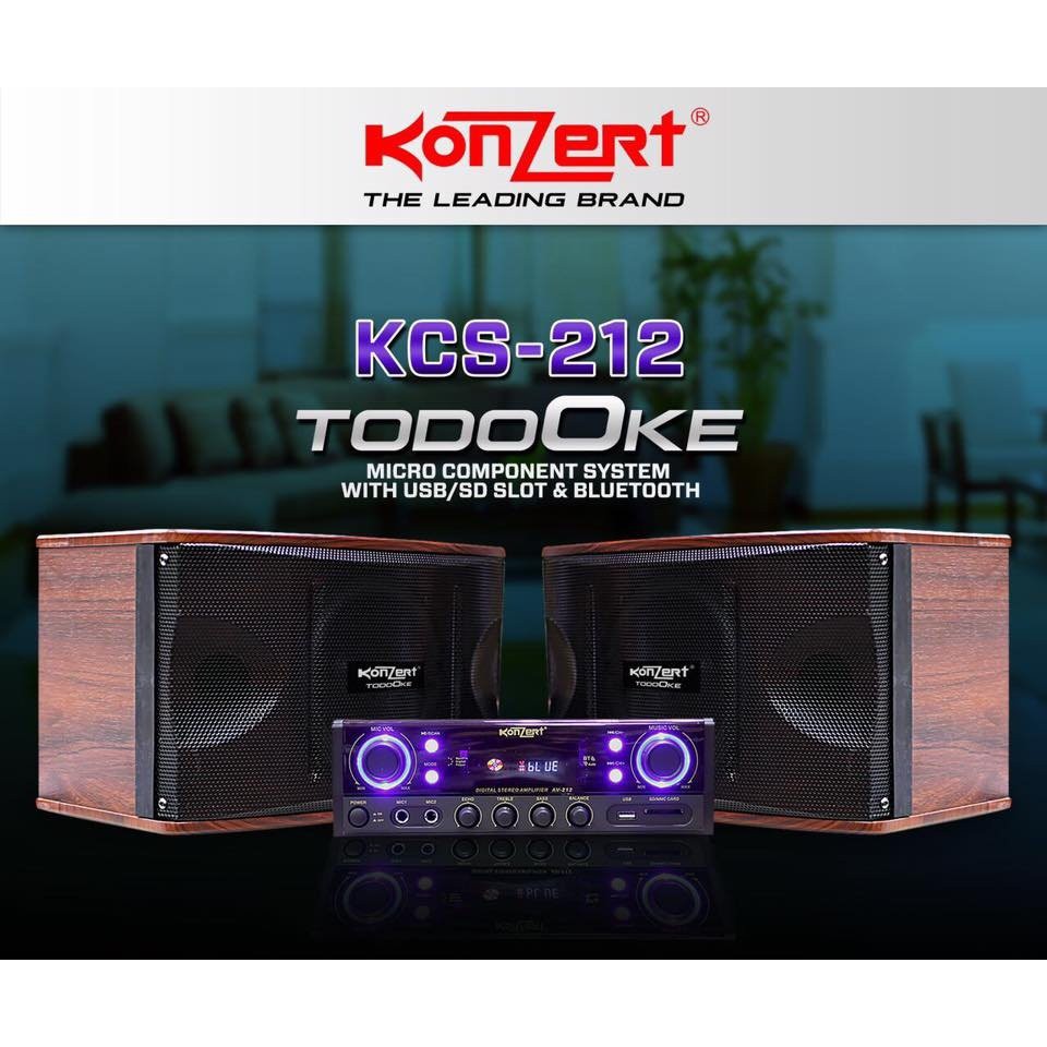Konzert Kcs 212 Micro Component System With Usd Sd Bluetooth 1800w Pmpo Shopee Philippines