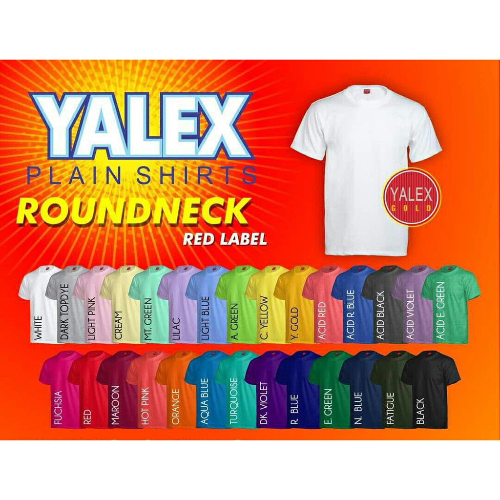 Yalex Roundneck Tshirt 01 By Superstar Custom Prints | Shopee 