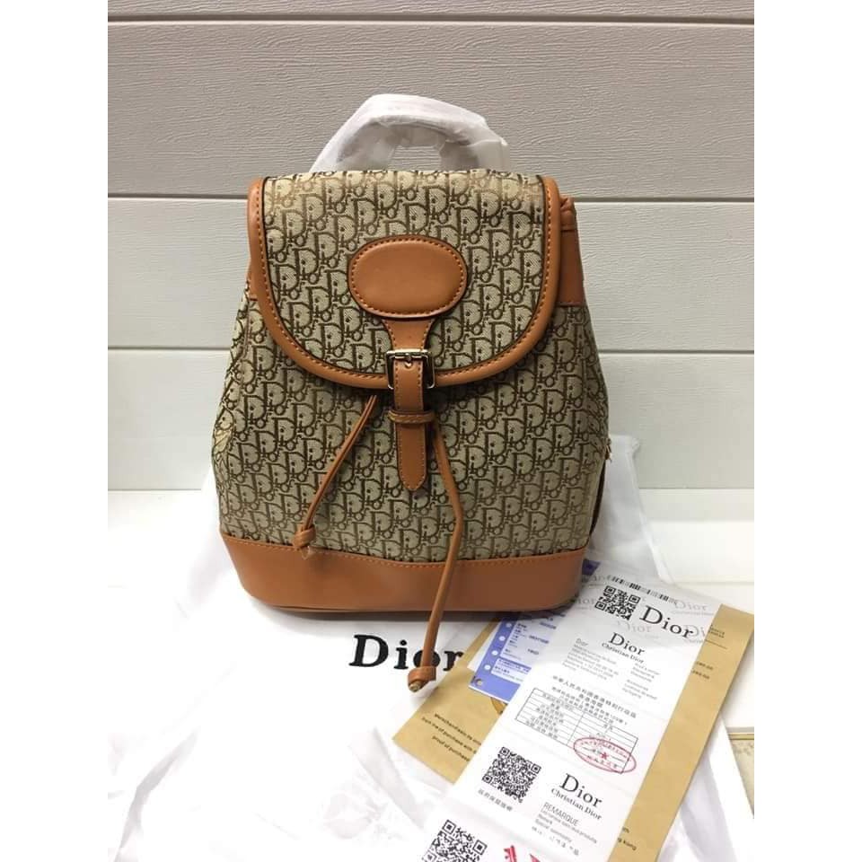 dior canvas backpack