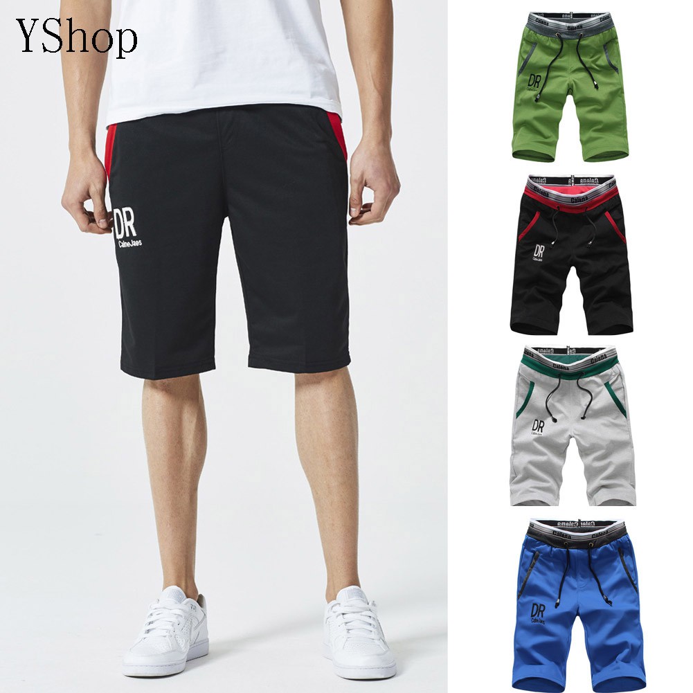 mens shorts with elastic waist and drawstring