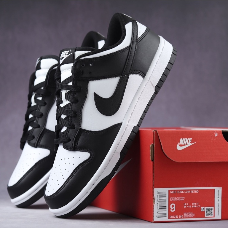 sb black and white dunks